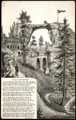 Herrnskretschen Hřensko Prebischkegel/Pravčický kužel - Sage 1921