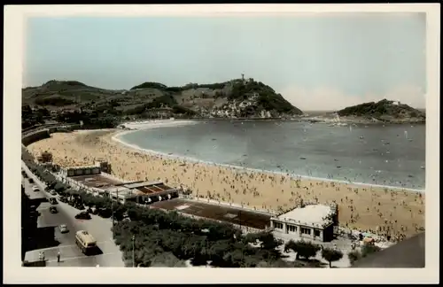 Postales San Sebastian Donostia / Donosti Balneario de la Perla 1965