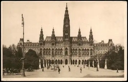 Ansichtskarte Wien Wiener Rathaus (Town Hall Vienna) 1914