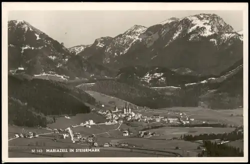 Ansichtskarte Mariazell Panorama-Ansicht 1942