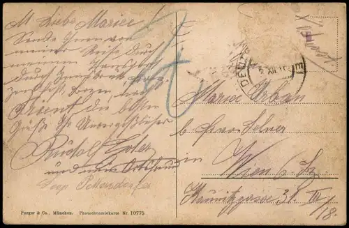 Ansichtskarte Innsbruck Panorama-Ansicht mit Nordkette der Alpen 1915