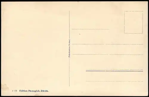 Ansichtskarte Zürich Panorama-Ansicht mit Limmat 1930