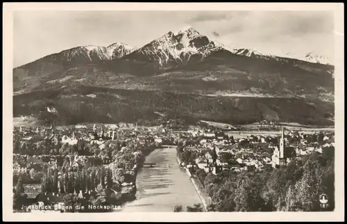 Ansichtskarte Innsbruck Panorama-Ansicht mit Nockspitze 1930