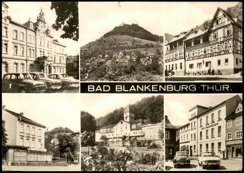 Bad Blankenburg DDR Mehrbildkarte mit FDGB-Erholungsheimer uvm. 1971