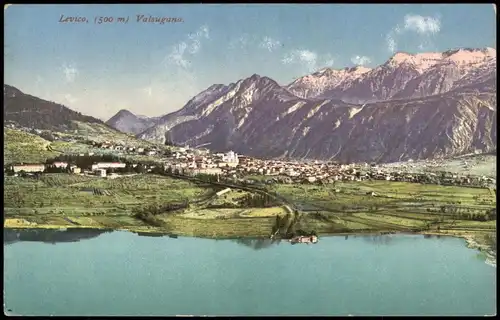 Cartoline Löweneck Levico Terme Valsugana, Panorama-Ansicht 1910