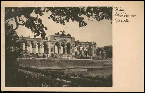 Ansichtskarte Hietzing-Wien Gloriette (Schloss Schönbrunn) 1920