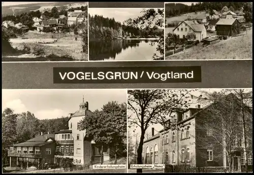 Vogelsgrün-Auerbach (Vogtland) DDR Mehrbildkarte mit Ortsansichten 1974