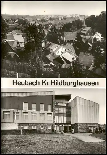 Heubach (Thür. Wald)-Masserberg 2-Bild-AK mit Teil  FDGB-Erholungsheim  1981