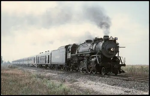 Ansichtskarte  NICKEL PLATE 587 Eisenbahn Railway USA Amerika 1960