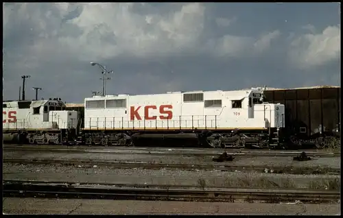 Ansichtskarte  KANSAS CITY SOUTHERN 709 Eisenbahn Railway USA 1981