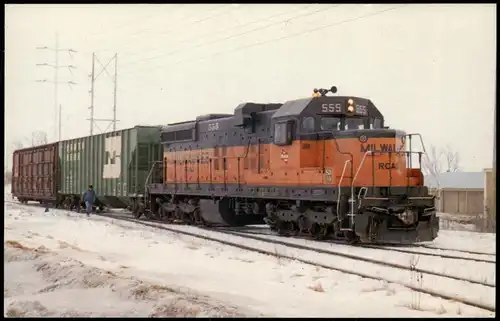 MILWAUKEE ROAD 555 in Middleton Eisenbahn Railway USA Amerika 1982