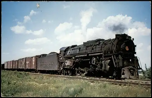 Dampflokomotive Eisenbahn Railway USA Pennsylvania 6448 at Worthington Ohio 1956