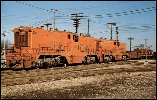 ELGIN JOLIET & EASTERN 910 & 920 at Griffith Indiana Eisenbahn Railway USA 1972