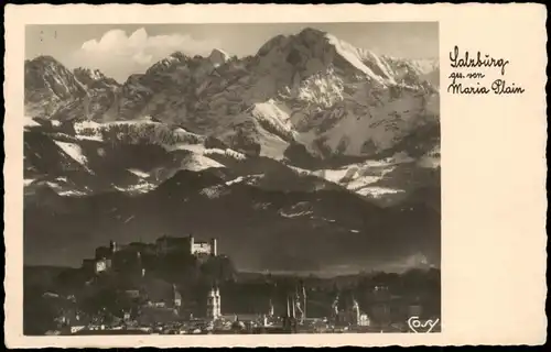 Ansichtskarte Salzburg Panorama-Ansicht Maria Plain 1930