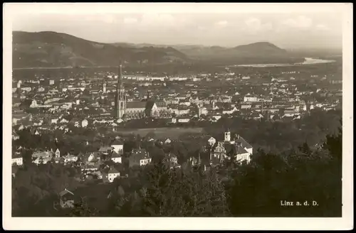 Ansichtskarte Linz Panorama-Ansicht 1941