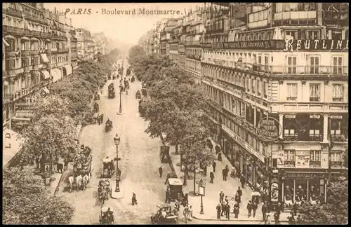 CPA Paris Boulevard Montmartre 1910