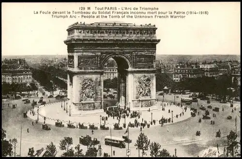 CPA Paris Pariser Triumphbogen Arc de Triomphe de l’Étoile 1910