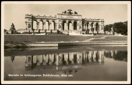 Ansichtskarte Hietzing-Wien Gloriette (Schloss Castle Schönbrunn) 1931