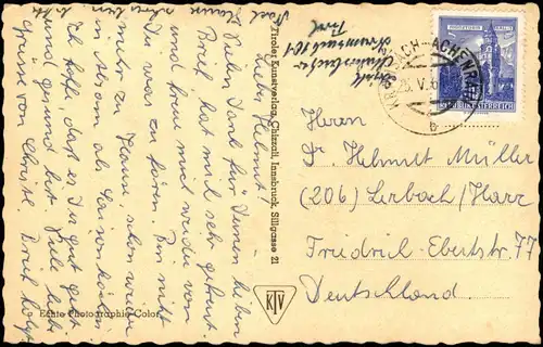 Ansichtskarte Rattenberg Malerwinkrl - Geschäft Colorfotokarte 1961