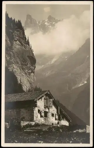 Ansichtskarte Innertkirchen Blick auf Spannort - Stimmungsbild 1932