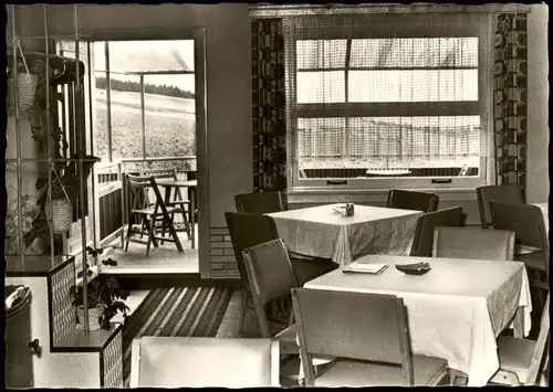 Hinterrod Waffenrod-Eisfeld HO-Speiserestaurant Park-Café Innenansicht 1968