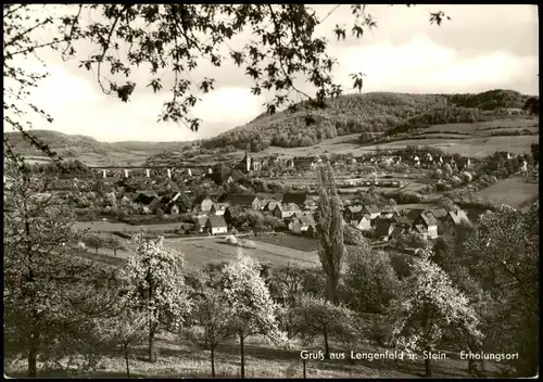 Ansichtskarte Lengenfeld (Vogtland) Panorama Gesamtansicht 1971