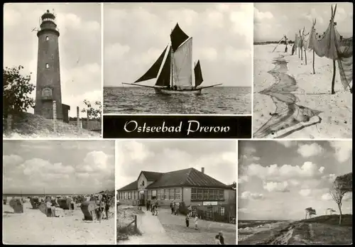 Ansichtskarte Prerow Ostsee Ostseebad DDR Mehrbildkarte 1968