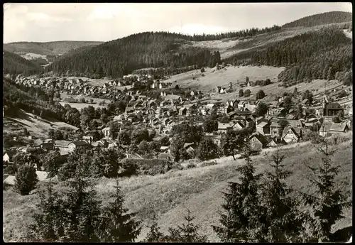 Ansichtskarte Manebach-Ilmenau Panorama-Ansicht Gesamtansicht 1980
