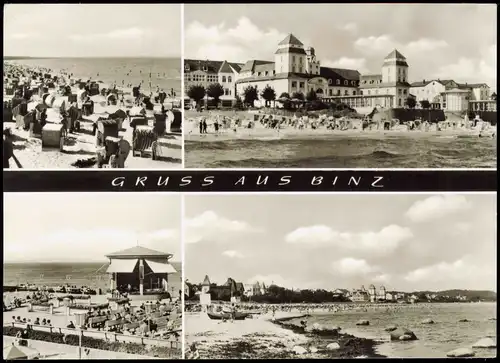 Ansichtskarte Binz (Rügen) Strand, Kurhäuser, Hotels 1980