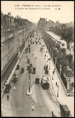 CPA Paris La Rue de Rivoli 1922
