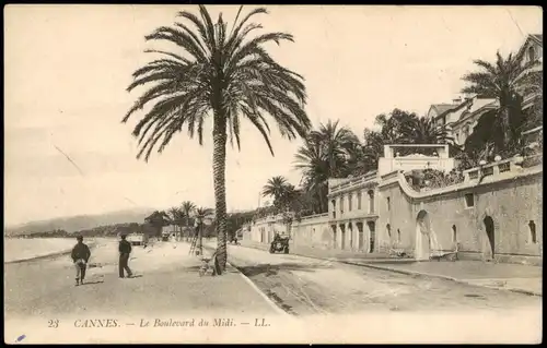 CPA Cannes Boulevard du Midi 1920