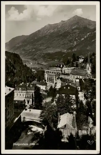 Ansichtskarte Bad Gastein Blick auf die Stadt 1938