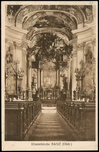 Ansichtskarte Bad Staffelstein Klosterkirche Altar 1924