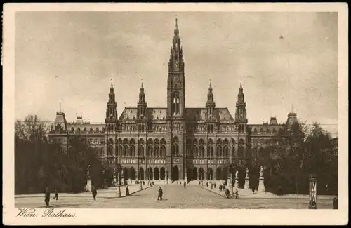 Ansichtskarte Wien Wiener Rathaus 1930