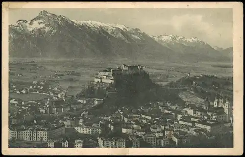 Ansichtskarte Salzburg Panorama-Ansicht 1909