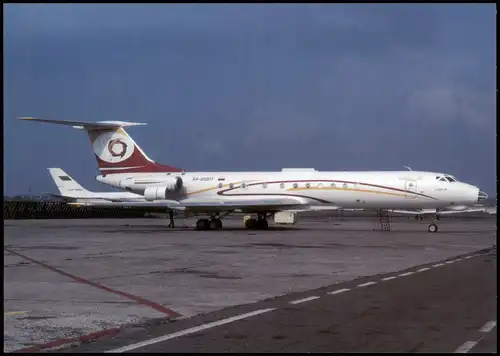 Flugzeuge Airplane Flugwesen MERIDIAN AIR TU-134A-3M at Moscow 2002