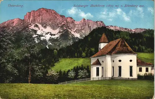 Ettenberg-Marktschellenberg  Untersberg Salzburger Hochthron (1853 m) 1910