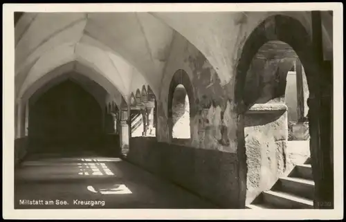 Ansichtskarte Millstatt Ortsansicht mit Kreuzgang 1932