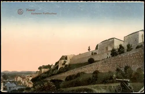Namur Namen Anciennes Fortifications 1917 1. Weltkrieg dt. Feldpost gelaufen