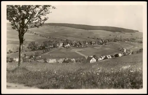 Ansichtskarte Oberwiesenthal Blick auf die Stadt 1951