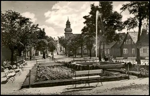 Ansichtskarte Frauenwald Platz des Friedens 1963