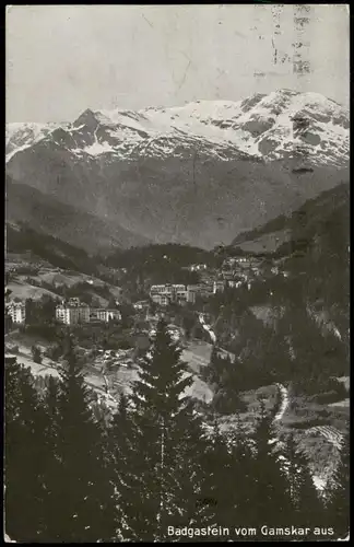 Ansichtskarte Bad Gastein Panorama Blick vom Gamskar aus 1934