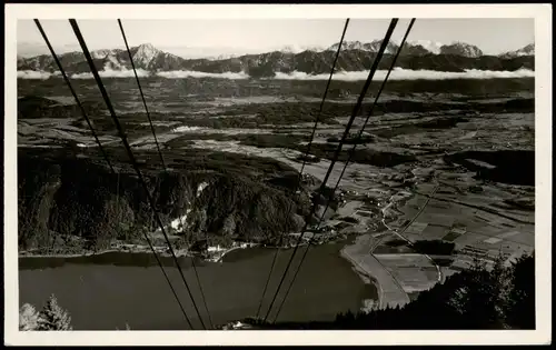 Ansichtskarte Villach Kanzelbahn bei Villach Panorama Bergbahn 1940
