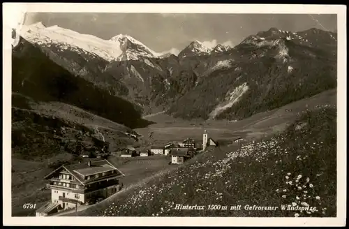 Ansichtskarte Hintertux-Tux (Tirol) Panorama mit Gefrorener Wandspitze 1930