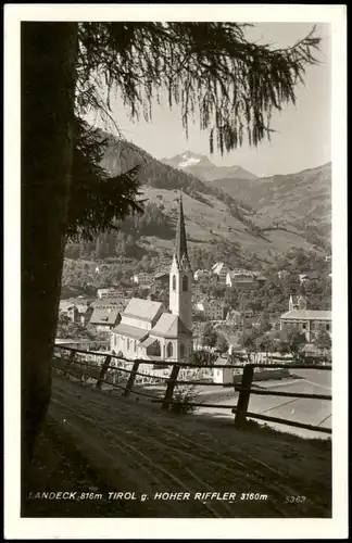 Ansichtskarte Landeck (Tirol) Panorama-Ansicht mit Kirche 1943