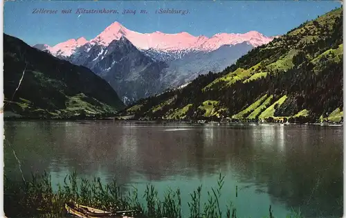 Zell am See Zellersee mit Kitzsteinhorn, Alpen See Berge Österreich 1910