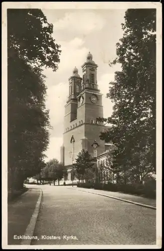 Postcard Eskilstuna Ortsansicht, Klosters Kyrka, Klosterkirche 1931