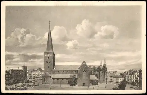 Postcard Aarhus Domkirche Domkirke 1950