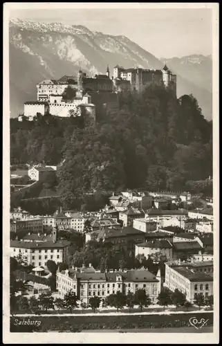 Ansichtskarte Salzburg Panorama mit Festung Hohensalzburg 1930