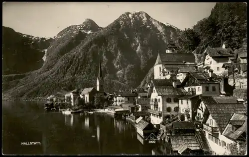 Ansichtskarte Hallstatt Panorama-Ansicht 1929